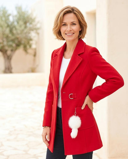 ExpressOutlet24 - Mikar | Tailored Buttoned Coat Women