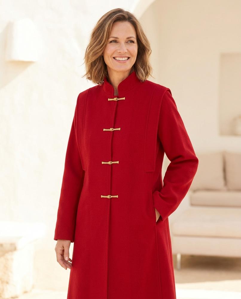 ExpressOutlet24 - Sezan | Toggle-Closure Straight-Cut Coat Women