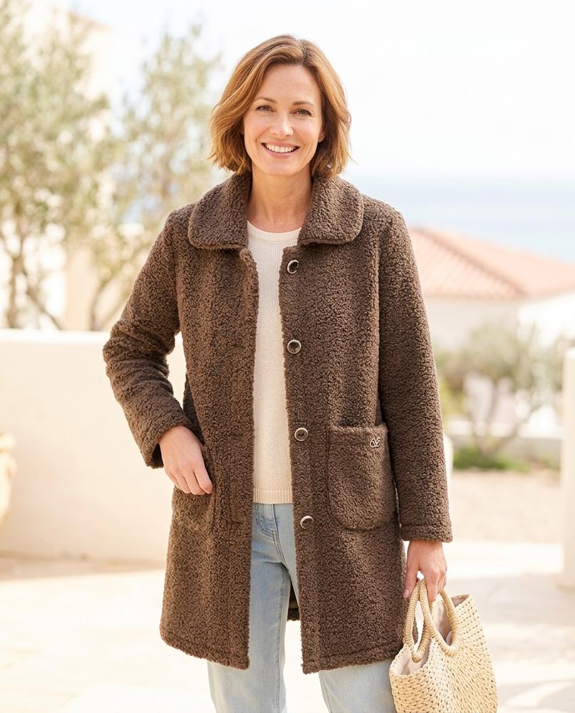 ExpressOutlet24 - Tiren | Textured Button-Up Coat Women