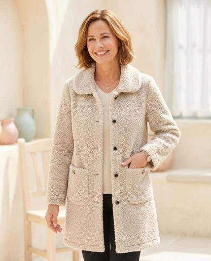 ExpressOutlet24 - Tiren | Textured Button-Up Coat Women