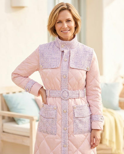 ExpressOutlet24 - Titir | Quilted Belted Coat Women