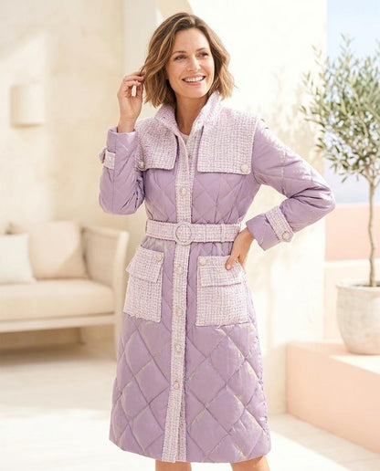 ExpressOutlet24 - Titir | Quilted Belted Coat Women