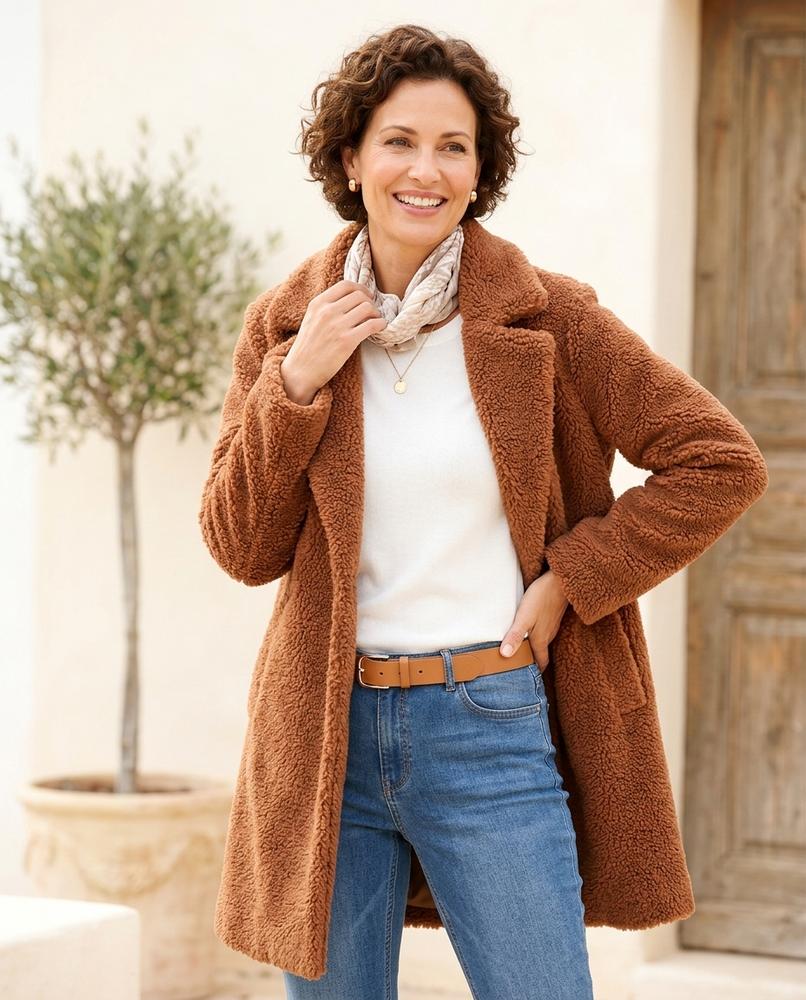 ExpressOutlet24 - Kavar | Textured Single-Breasted Coat Women