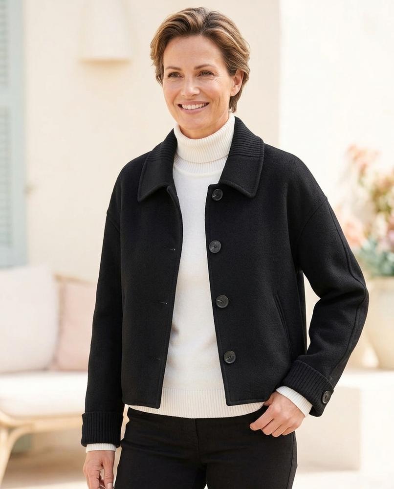 ExpressOutlet24 - Kesan | Wool Single-Breasted Jacket Women