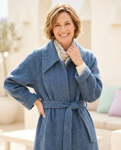 ExpressOutlet24 - Neral | Wool-Look Belted Coat Women