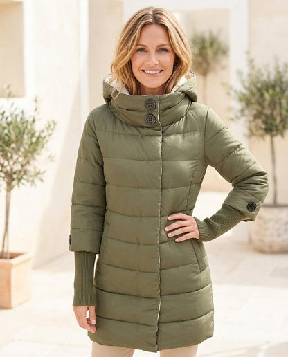 ExpressOutlet24 - Sesen | Quilted Hooded Coat Women