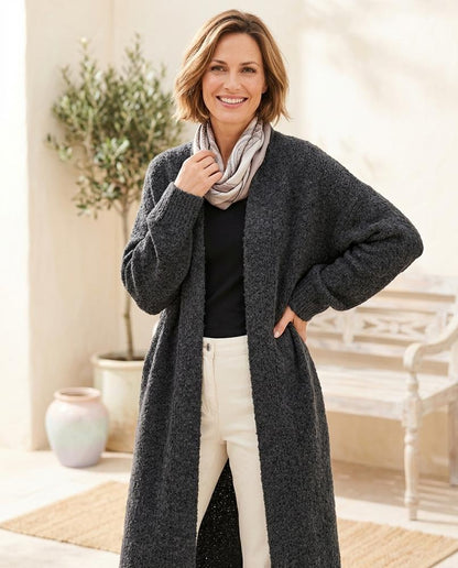 ExpressOutlet24 - Nonor | Alpaca-Blend Longline Knit Cardigan Women