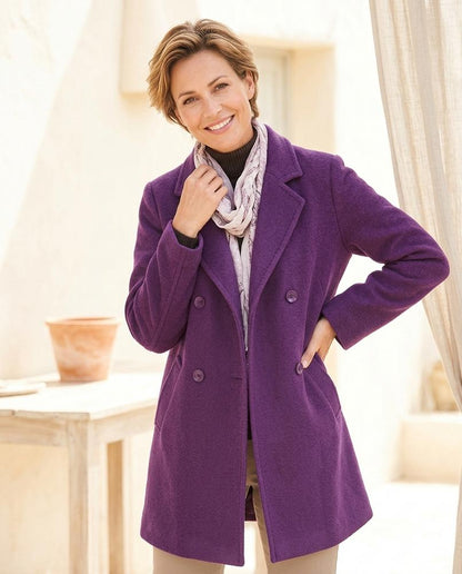 ExpressOutlet24 - Lalin | Double-Breasted Loose-Fit Coat Women