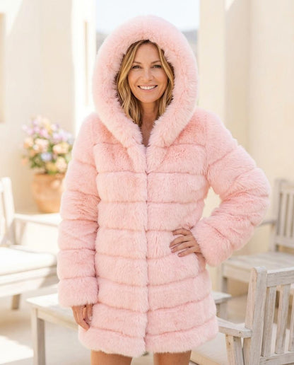 ExpressOutlet24 - Nenal | Hooded Faux Fur Coat Women