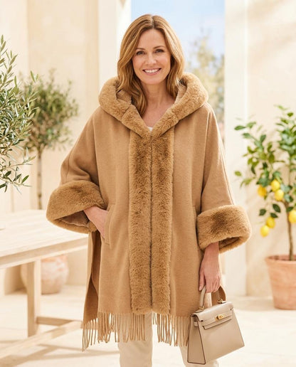 ExpressOutlet24 - Misil | Hooded Fringed Coat Women