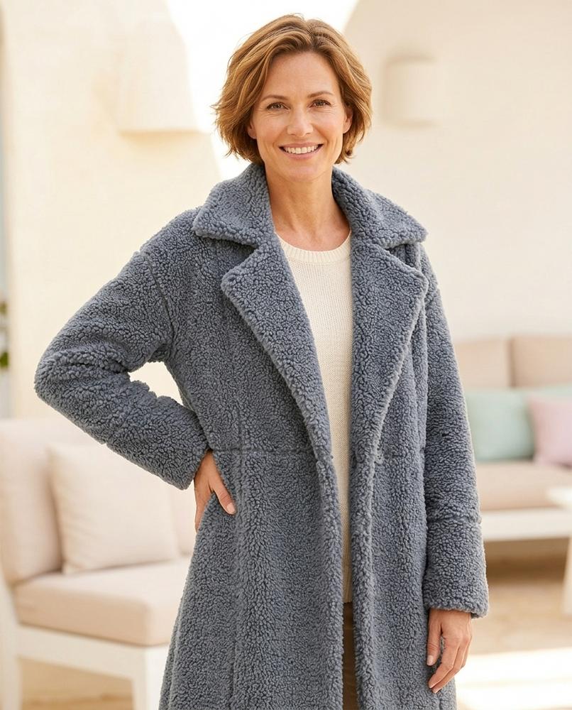 ExpressOutlet24 - Masan | Textured Single-Breasted Coat Women
