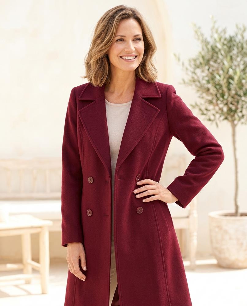 ExpressOutlet24 - Tisol | Double-Breasted Tailored Coat Women