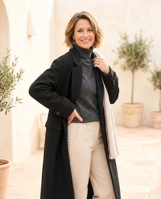 ExpressOutlet24 - Vesan | Long Single-Breasted Coat Women