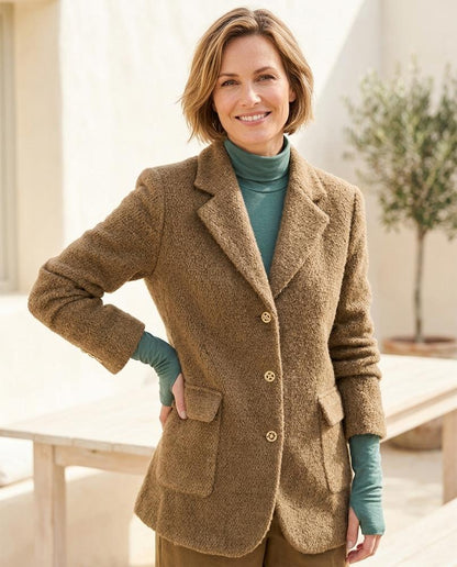 ExpressOutlet24 - Vesel | Textured Single-Breasted Blazer Women