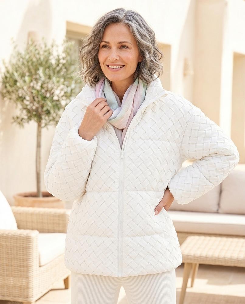 ExpressOutlet24 - Elren | Woven-Look Padded Jacket Women