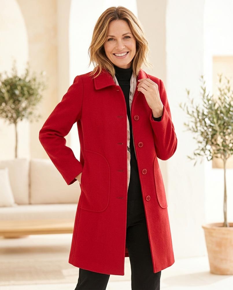 ExpressOutlet24 - Nelar | Single-Breasted Collared Coat Women