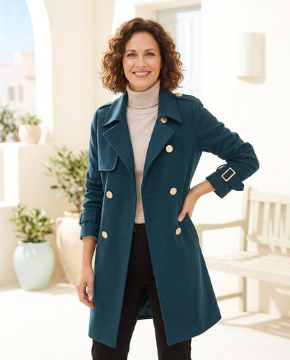 ExpressOutlet24 - Ketal | Double-Breasted Tailored Coat Women