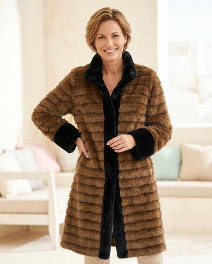 ExpressOutlet24 - Lylev | Faux Fur Segmented Coat Women