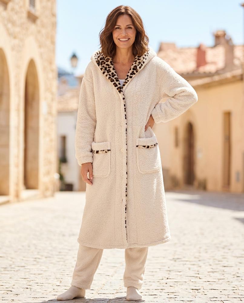 ExpressOutlet24 - Nolev | Hooded Fleece Coat Women