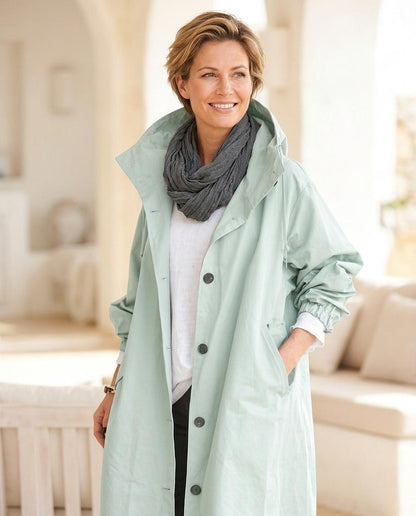 ExpressOutlet24 - Loken | Hooded Button-Front Coat Women