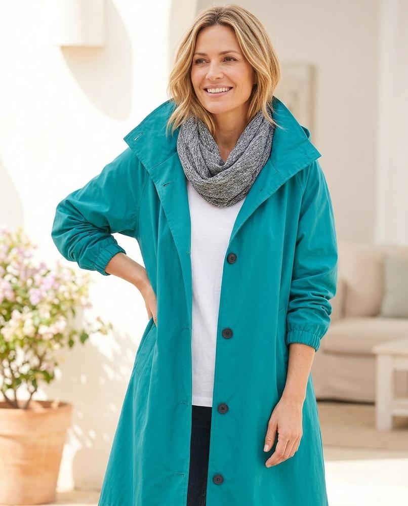 ExpressOutlet24 - Loken | Hooded Button-Front Coat Women