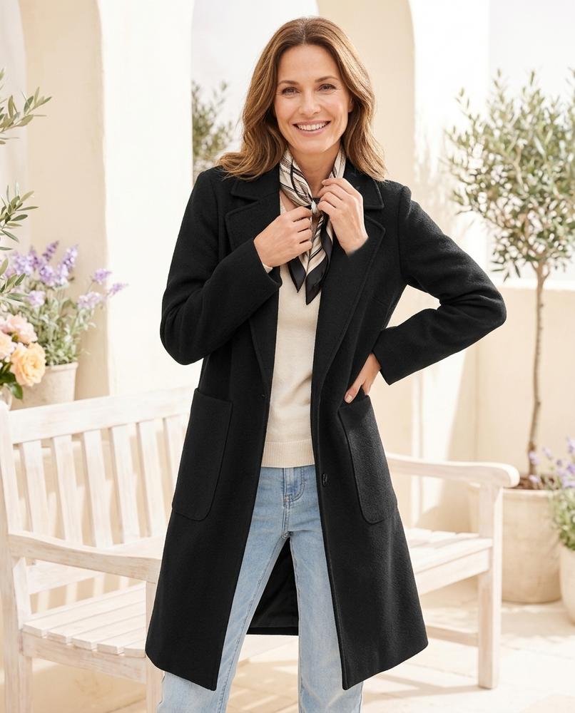 ExpressOutlet24 - Rilan | Structured Notch Lapel Coat Women