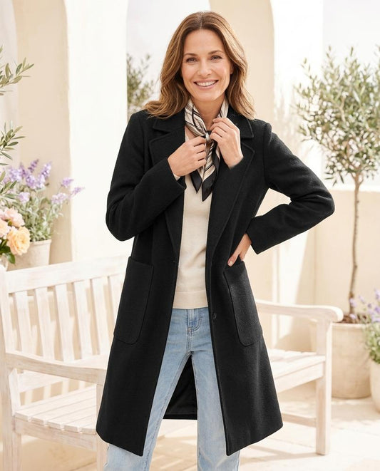 ExpressOutlet24 - Rilan | Structured Notch Lapel Coat Women