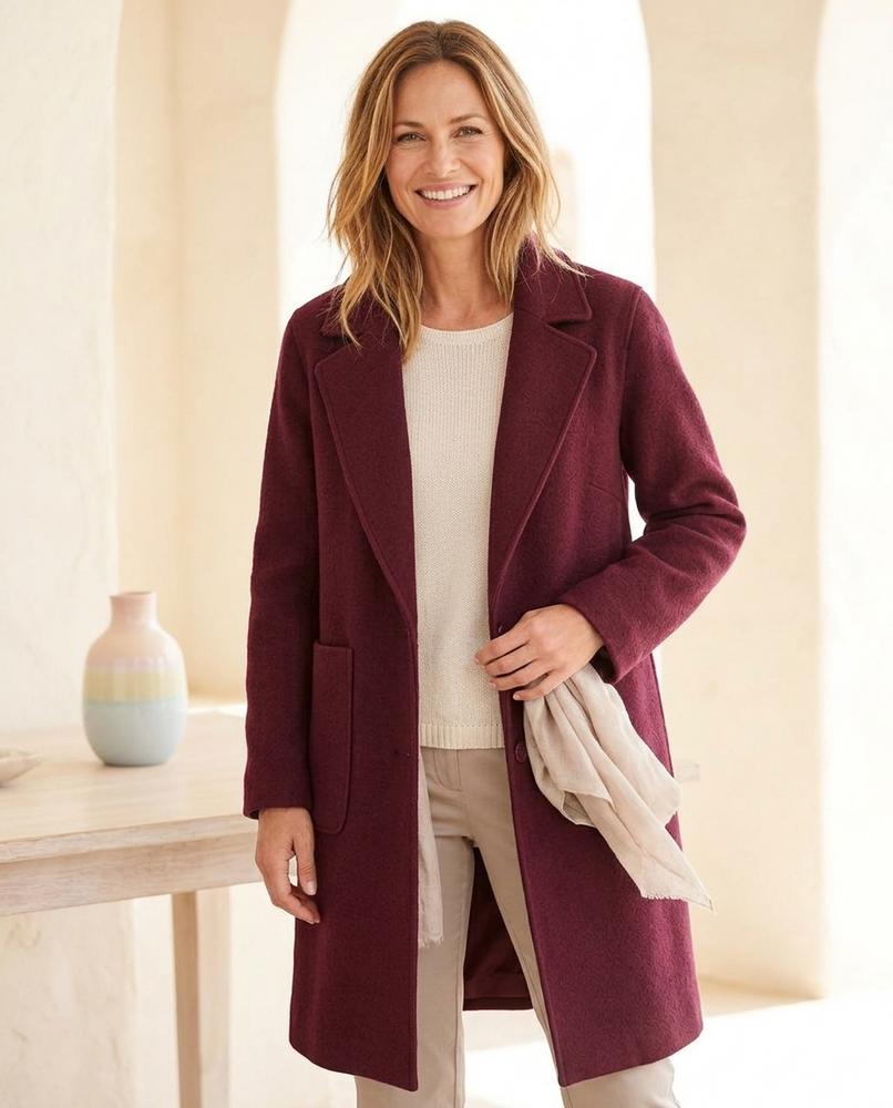 ExpressOutlet24 - Rilan | Structured Notch Lapel Coat Women