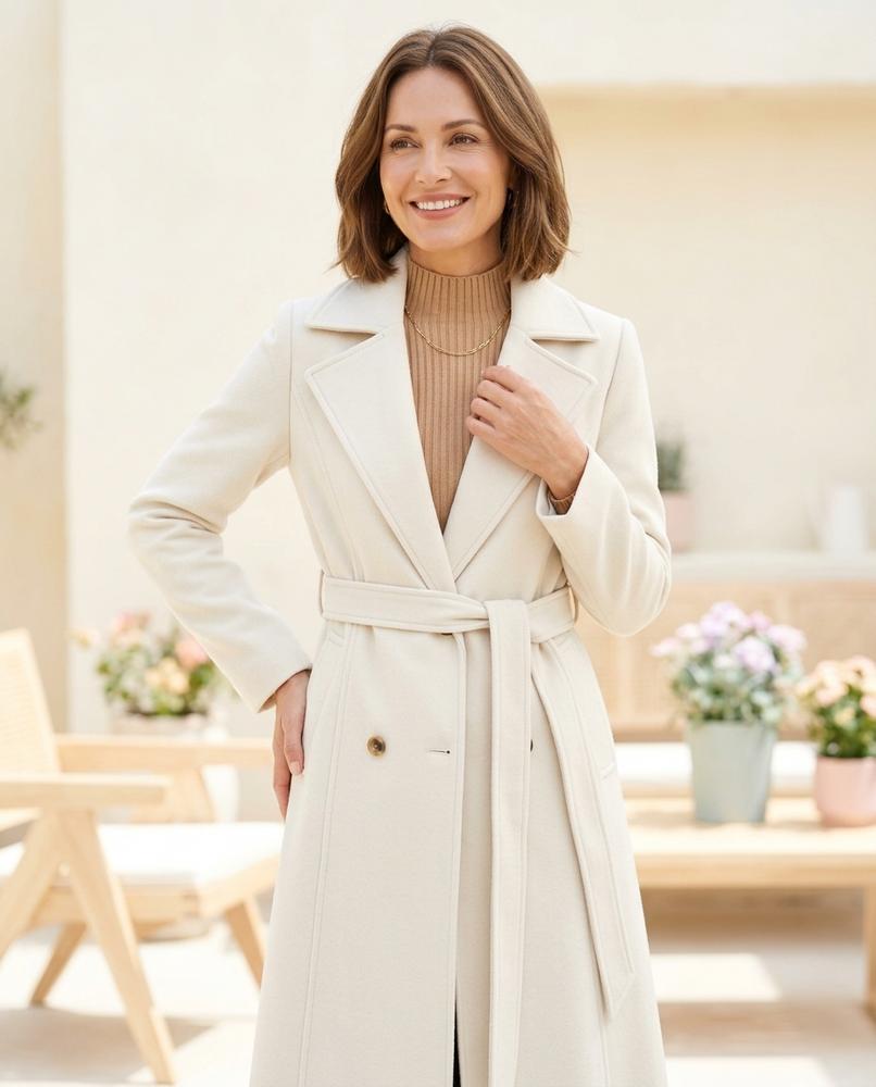 ExpressOutlet24 - Vamar | Belted Cashmere Coat Women
