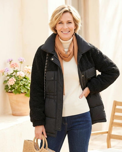 ExpressOutlet24 - Caser | Mixed-Material Padded Jacket Women