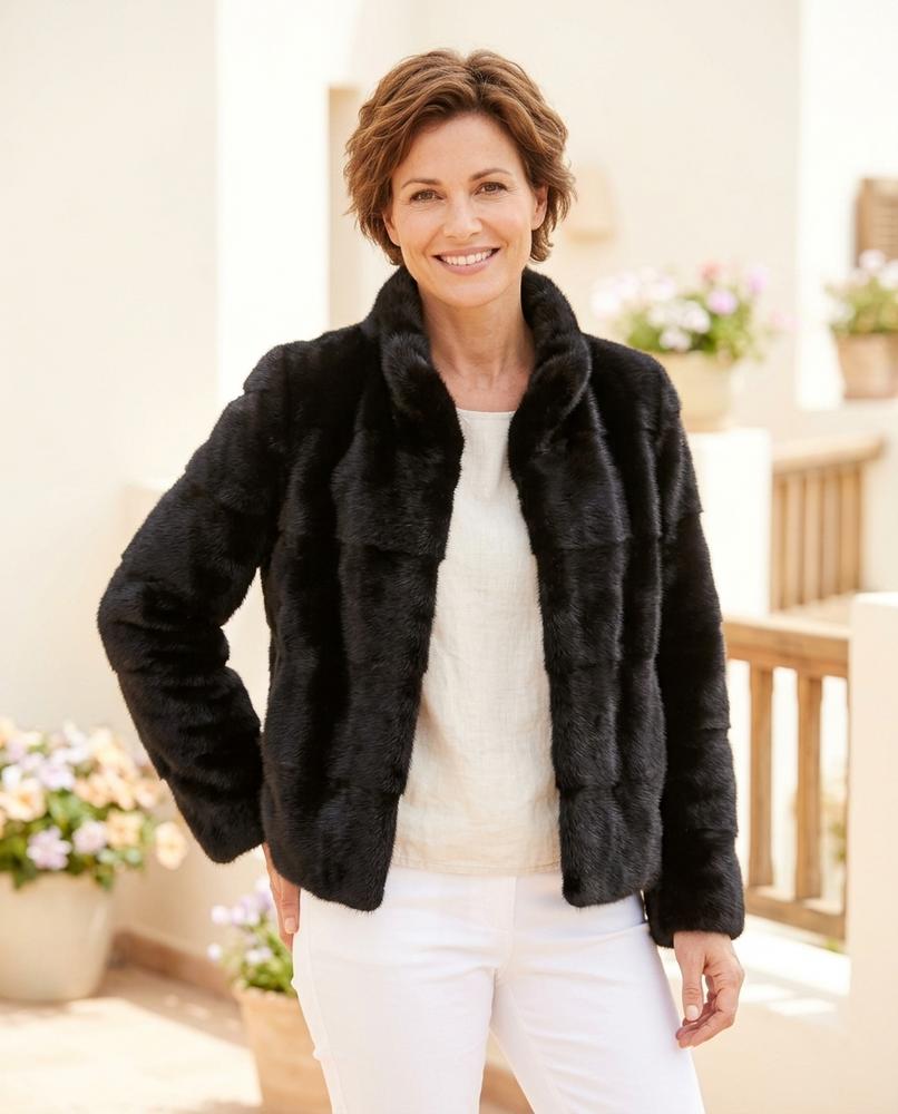 ExpressOutlet24 - Zerev | Faux Fur High-Collar Jacket Women