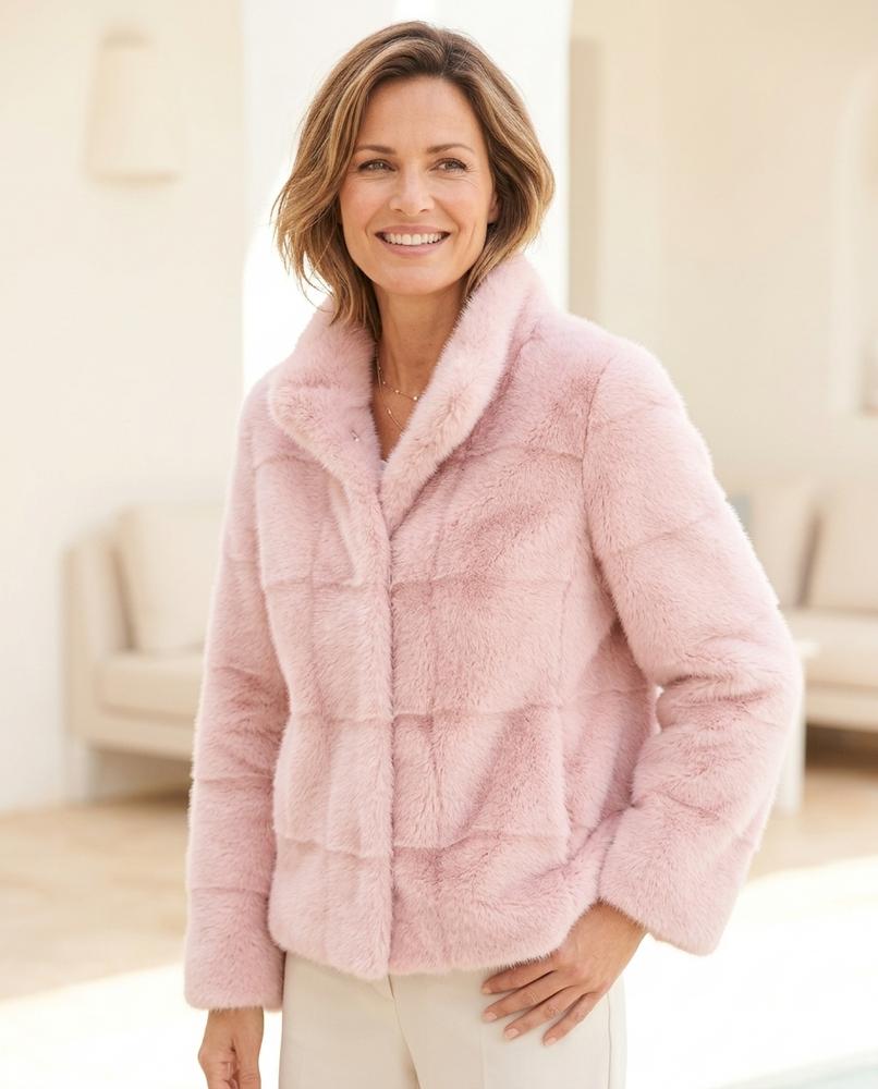ExpressOutlet24 - Zerev | Faux Fur High-Collar Jacket Women