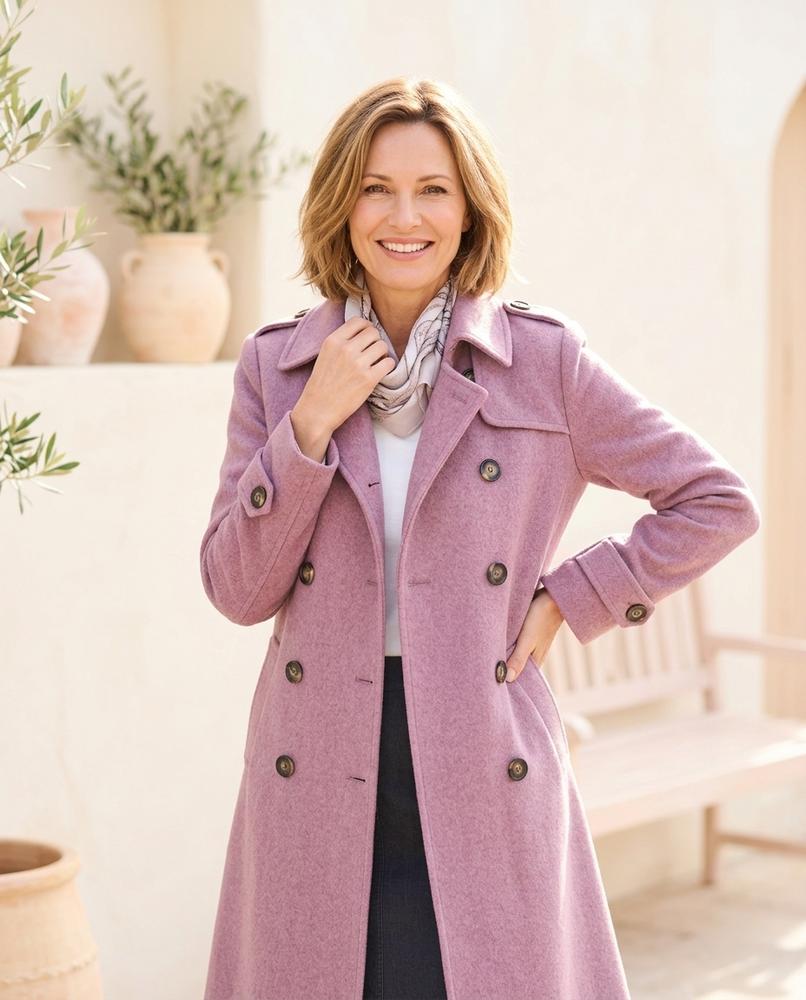 ExpressOutlet24 - Misin | Double-Breasted Structured Coat Women