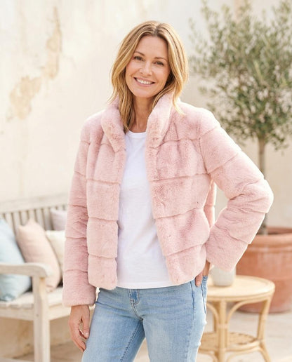 ExpressOutlet24 - Selin | Faux Fur Short Jacket Women
