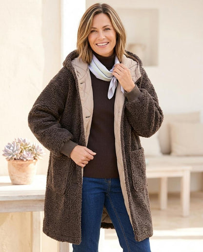 ExpressOutlet24 - Rimir | Hooded Teddy Coat Women