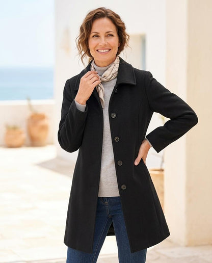 ExpressOutlet24 - Vator | Single-Breasted Collared Coat Women