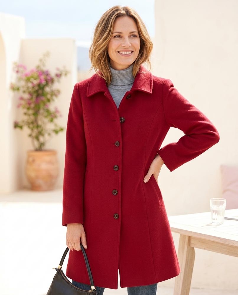 ExpressOutlet24 - Vator | Single-Breasted Collared Coat Women