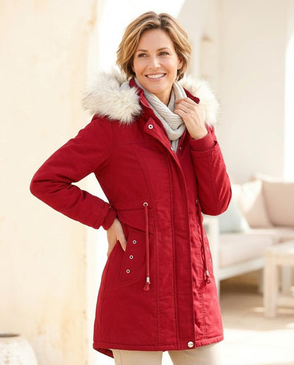 ExpressOutlet24 - Yosin | Hooded Lined Coat Women
