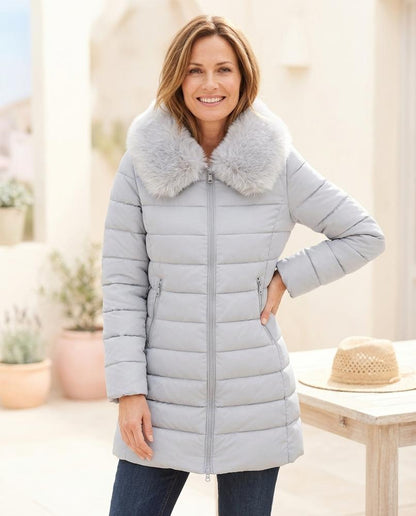ExpressOutlet24 - Nesol | Quilted Hooded Coat Women