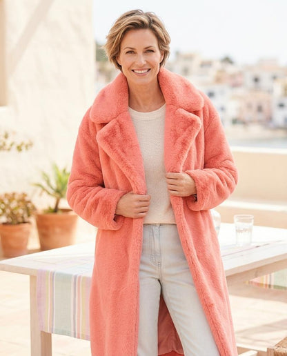 ExpressOutlet24 - Milar | Faux Fur Longline Coat Women