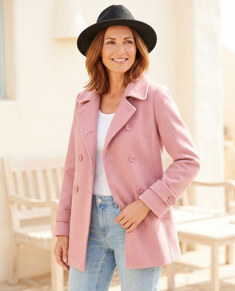 ExpressOutlet24 - Laser | Double-Breasted Embroidered Coat Women