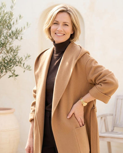 ExpressOutlet24 - Mitor | Hooded Belted Coat Women