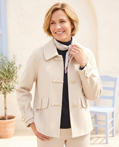 ExpressOutlet24 - Veren | Woolen Toggle-Fastening Jacket Women