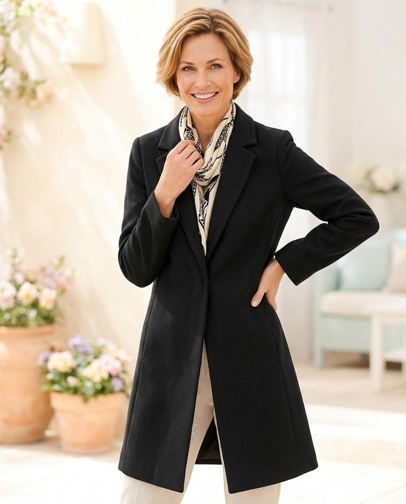 ExpressOutlet24 - Lovar | Single-Breasted Lined Coat Women