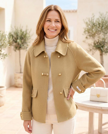 ExpressOutlet24 - Veren | Woolen Toggle-Fastening Jacket Women