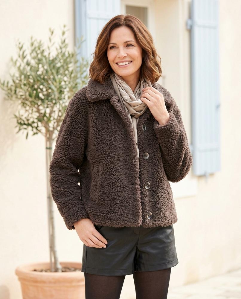 ExpressOutlet24 - Masen | Textured Button-Up Jacket Women