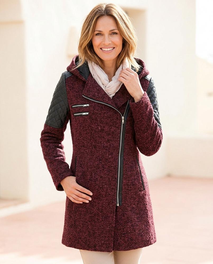 ExpressOutlet24 - Tinav | Asymmetrical Quilted Coat Women