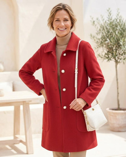 ExpressOutlet24 - Lenor | Single-Breasted Wool Coat Women