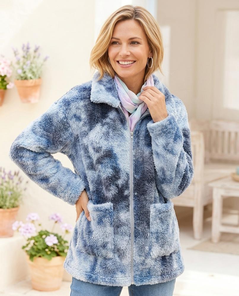 ExpressOutlet24 - Ellen | Zip-Up Marbled Jacket Women
