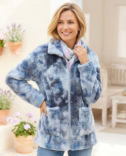 ExpressOutlet24 - Ellen | Zip-Up Marbled Jacket Women